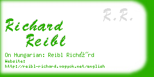 richard reibl business card